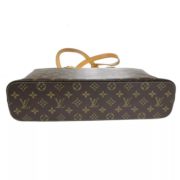 LOUIS VUITTON Logo Luco Shoulder Tote Bag Monogram Leather Brown - Picture 5 of 16